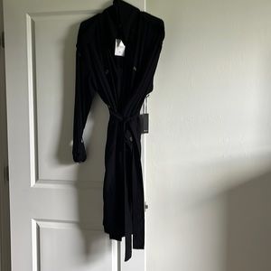 Forever 21 new with tags size medium female trench coat long super cute black